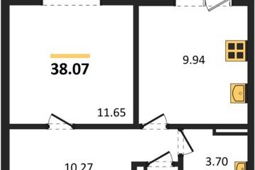 Фото №1: 1-комнатная квартира 40 м², 9/9 эт. - Краснодар, мкр. жилой комплекс Югге,