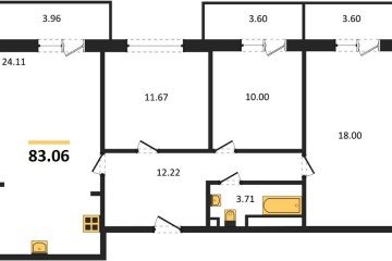 Фото №1: 3-комнатная квартира 90 м², 1/9 эт. - Краснодар, мкр. жилой комплекс Югге,