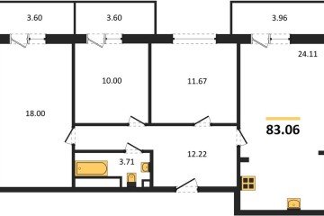 Фото №1: 3-комнатная квартира 90 м², 1/9 эт. - Краснодар, мкр. жилой комплекс Югге,