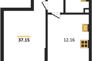 Фото №1: 1-комнатная квартира 39 м², 1/9 эт. - Краснодар, мкр. жилой комплекс Югге,