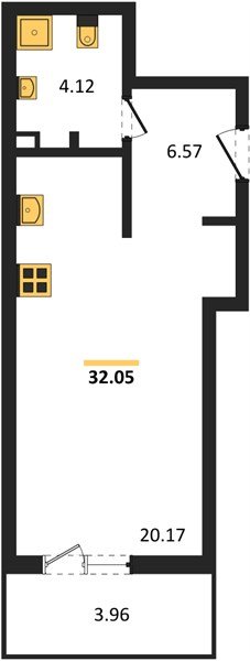 Фото №1: Студия 34&nbsp;м², 1/9&nbsp;эт. - Краснодар, Прикубанский внутригородской округ, мкр. жилой комплекс Югге