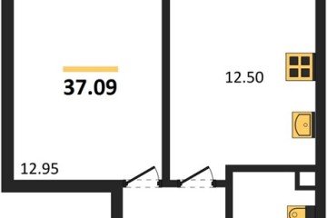 Фото №1: 1-комнатная квартира 39 м², 1/9 эт. - Краснодар, мкр. жилой комплекс Югге,