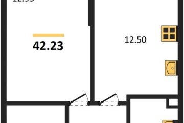 Фото №1: 1-комнатная квартира 44 м², 1/9 эт. - Краснодар, мкр. жилой комплекс Югге,