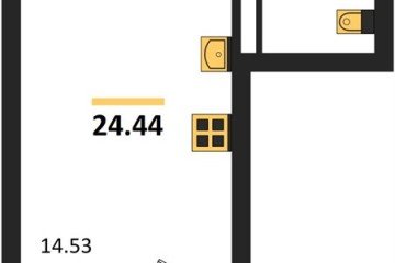 Фото №1: Студия 27 м², 2/9 эт. - Краснодар, мкр. жилой комплекс Югге,
