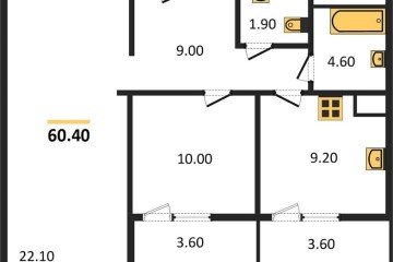 Фото №1: 2-комнатная квартира 67 м², 8/8 эт. - Краснодар, мкр. жилой комплекс Югге,