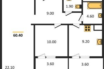 Фото №1: 2-комнатная квартира 67 м², 4/8 эт. - Краснодар, мкр. жилой комплекс Югге,