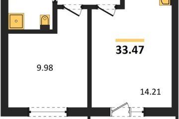 Фото №1: 1-комнатная квартира 33 м², 4/18 эт. - Краснодар, мкр. ЖК Тёплые Края,