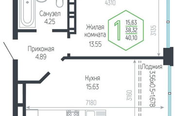 Фото №1: 1-комнатная квартира 40 м², 15/24 эт. - Краснодар, мкр. Черёмушки,