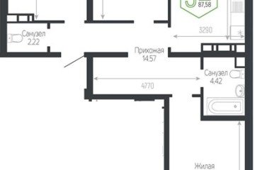 Фото №1: 3-комнатная квартира 87 м², 8/24 эт. - Краснодар, мкр. Черёмушки,