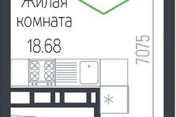 Фото №1: Студия 22 м², 15/24 эт. - Краснодар, мкр. Черёмушки,