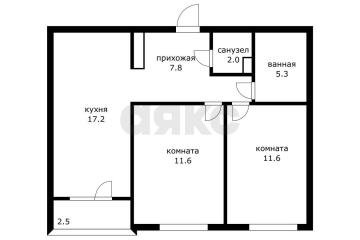 Фото №1: 2-комнатная квартира 55 м², 7/16 эт. - Краснодар, мкр. жилой комплекс Дыхание, ул. Лётчика Позднякова, 2к19