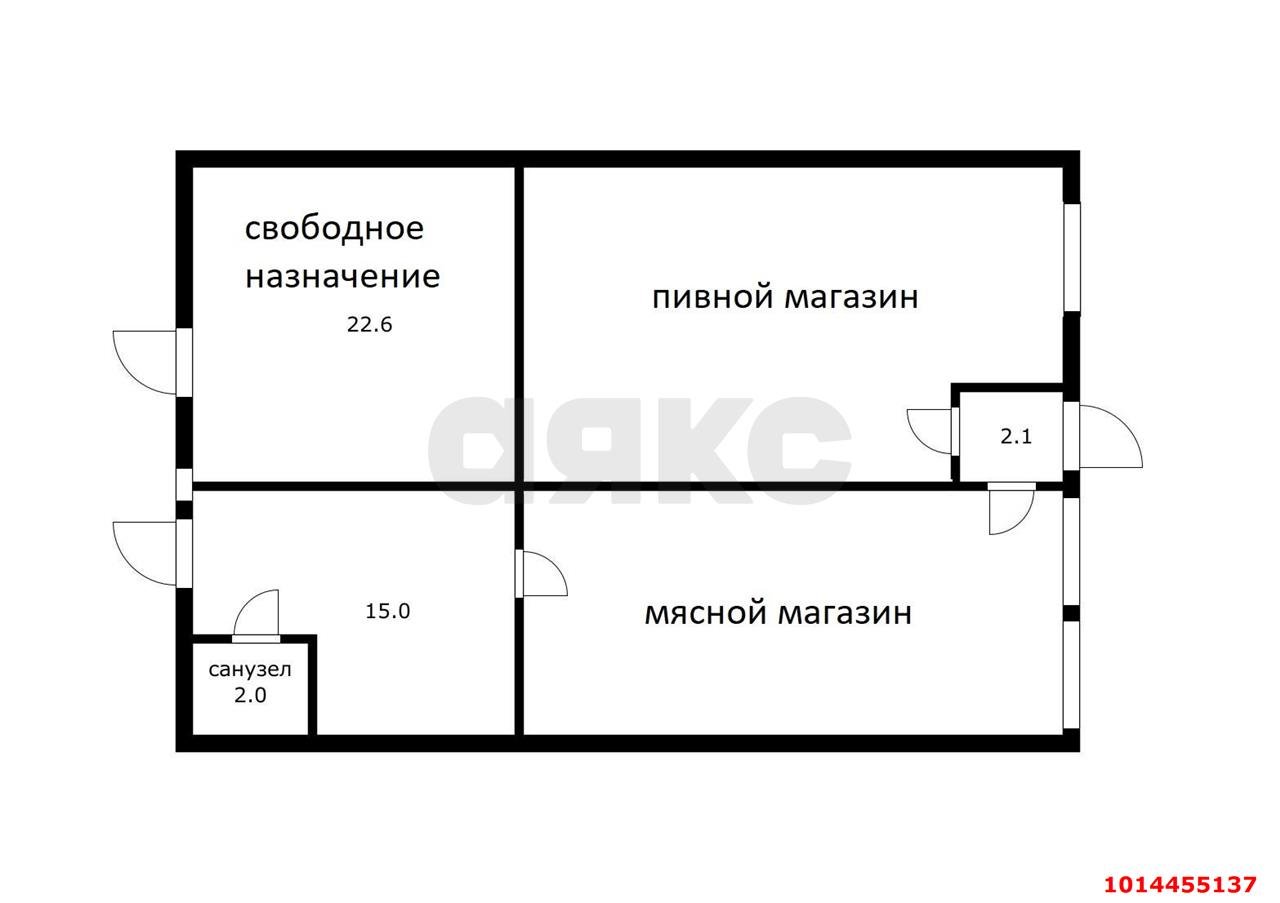 Фото №13: Торговое помещение 104&nbsp;м², 1/1&nbsp;эт. - Краснодар, Западный внутригородской округ, мкр. Юбилейный, ул. 70-летия Октября, 8