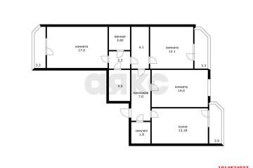 Фото №1: 3-комнатная квартира 83 м², 13/16 эт. - Краснодар, мкр. ЖК Бауинвест, ул. Героя Владислава Посадского, 16/1