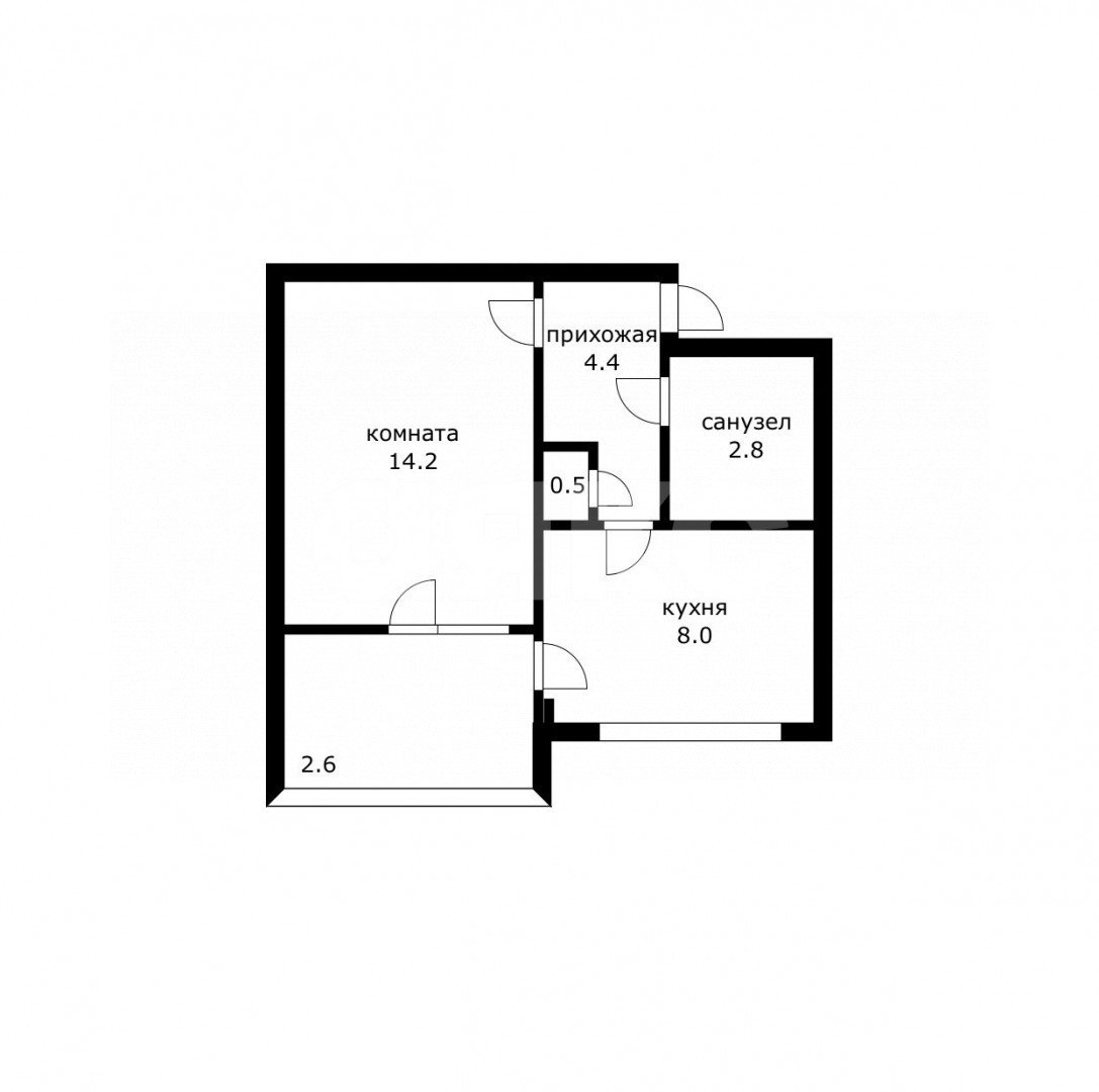 Фото №11: 2-комнатная квартира 36&nbsp;м², 3/5&nbsp;эт. - Сочи, Центральный, мкр. Заречный, ул. Макаренко, 24