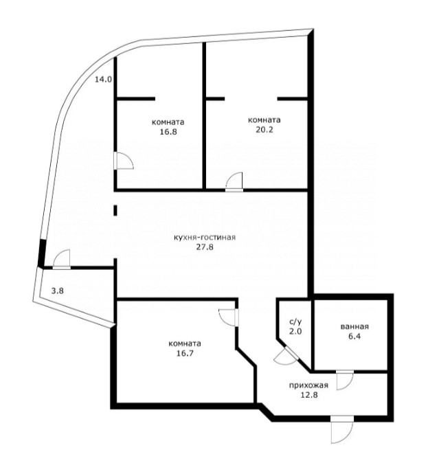 Фото №26: 4-комнатная квартира 120&nbsp;м², 8/22&nbsp;эт. - Сочи, р. Центральный, ул. Первомайская, 19