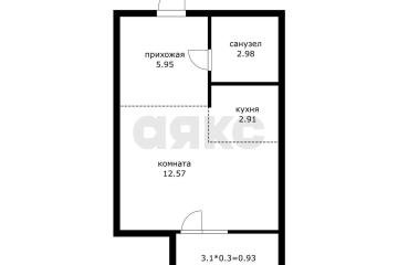 Фото №1: Студия 25 м², 2/3 эт. - Пригородный, мкр. жилой комплекс Фруктовый Сад, 2