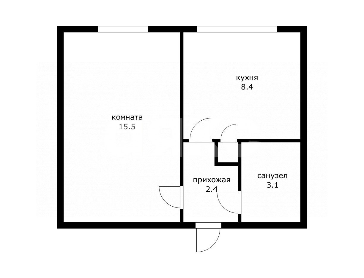 Фото №13: 1-комнатная квартира 31&nbsp;м², 1/9&nbsp;эт. - Сочи, Центральный, мкр. Заречный, ул. Абрикосовая, 19
