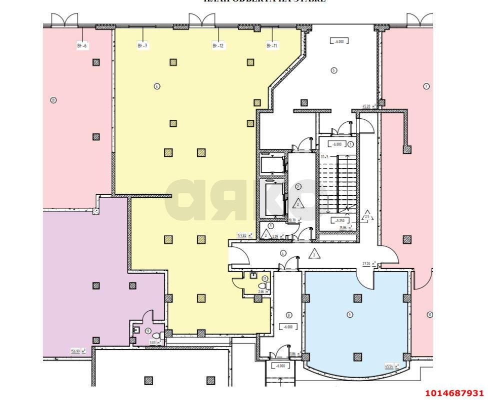 Фото №4: Торговое помещение 180&nbsp;м², 1/24&nbsp;эт. - Краснодар, Карасунский внутригородской округ, Хлопчато-бумажный Комбинат, мкр. жилой комплекс Режиссёр, ул. Уральская, 100/8