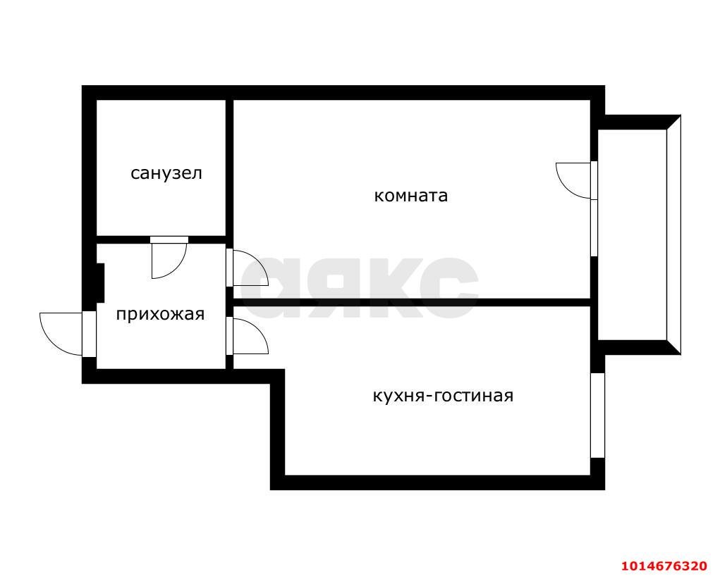 Фото №8: 1-комнатная квартира 38&nbsp;м², 3/4&nbsp;эт. - Горячий Ключ, мкр. Администрация, ул. Ленина, 234А