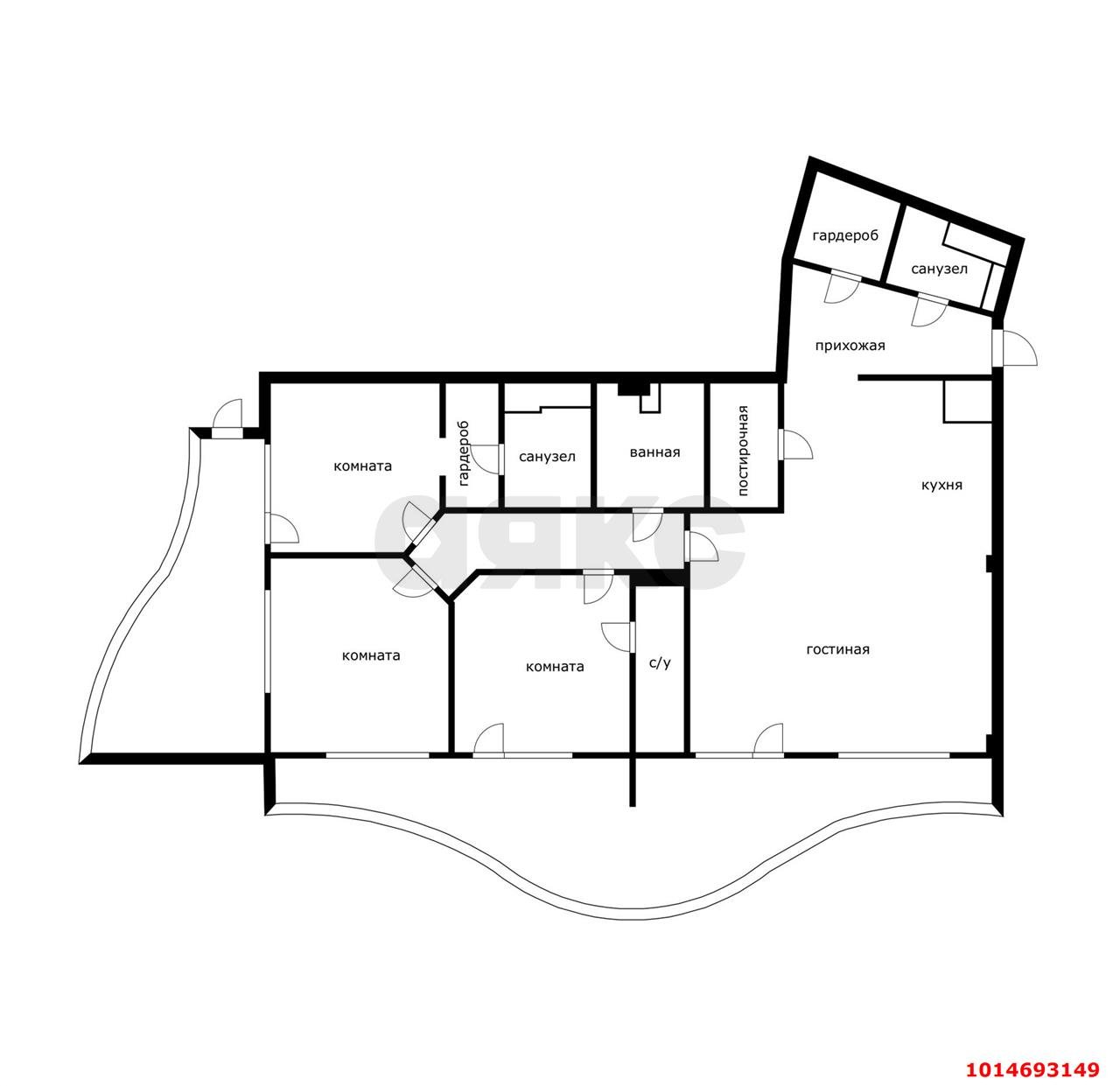 Фото №20: 4-комнатная квартира 175&nbsp;м², 13/25&nbsp;эт. - Сочи, Хостинский, мкр. Светлана, пр-кт Пушкина, 5А