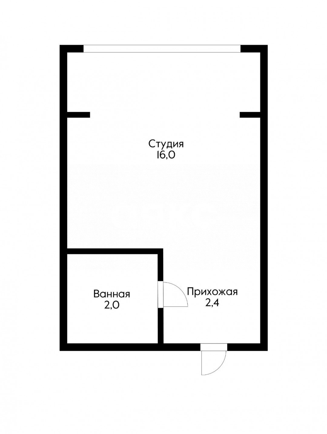 Фото №29: Студия 20&nbsp;м², 3/8&nbsp;эт. - Сочи, Хостинский, мкр. Светлана, пр-кт Курортный, 75к1