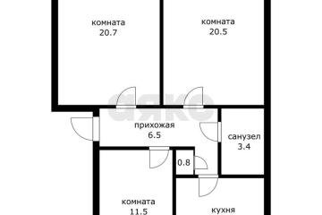 Фото №1: 3-комнатная квартира 73 м², 1/5 эт. - Краснодар, мкр. Центральный, ул. Базовская, 156А