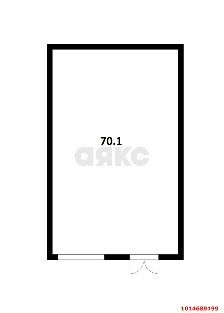 Фото №5: Торговое помещение 70&nbsp;м², 1/1&nbsp;эт. - Краснодар, Прикубанский внутригородской округ, мкр. Краевая Клиническая Больница, ул. Домбайская, 4/1