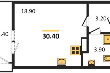 Фото №1: Студия 30 м², 3/24 эт. - Краснодар, мкр. ЖК Рекорд,