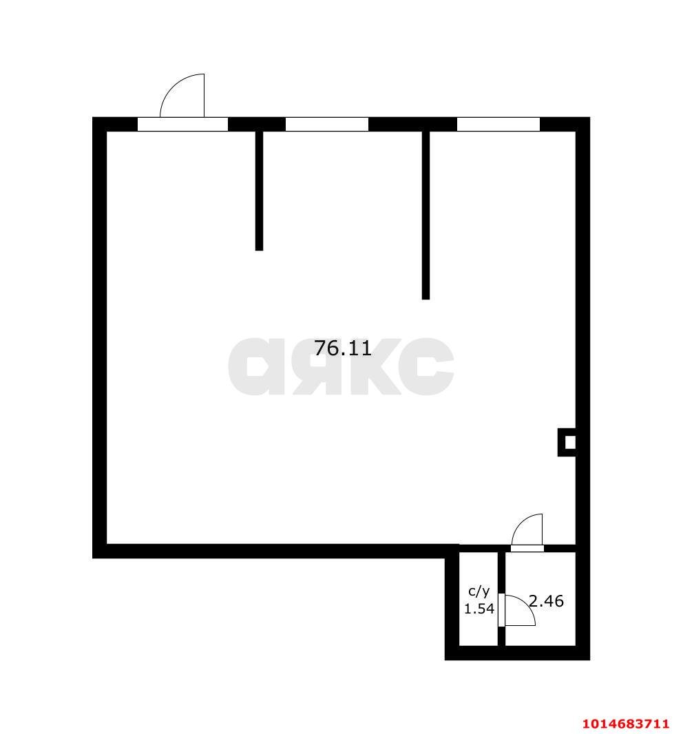 Фото №13: Торговое помещение 80&nbsp;м², 1/17&nbsp;эт. - Краснодар, Прикубанский внутригородской округ, Музыкальный, мкр. Московский, ул. Московская, 112
