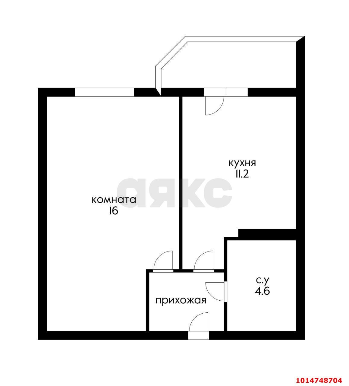 Фото №9: 1-комнатная квартира 37&nbsp;м², 3/12&nbsp;эт. - Краснодар, Прикубанский внутригородской округ, мкр. Молодёжный, ул. 3-я Целиноградская, 7