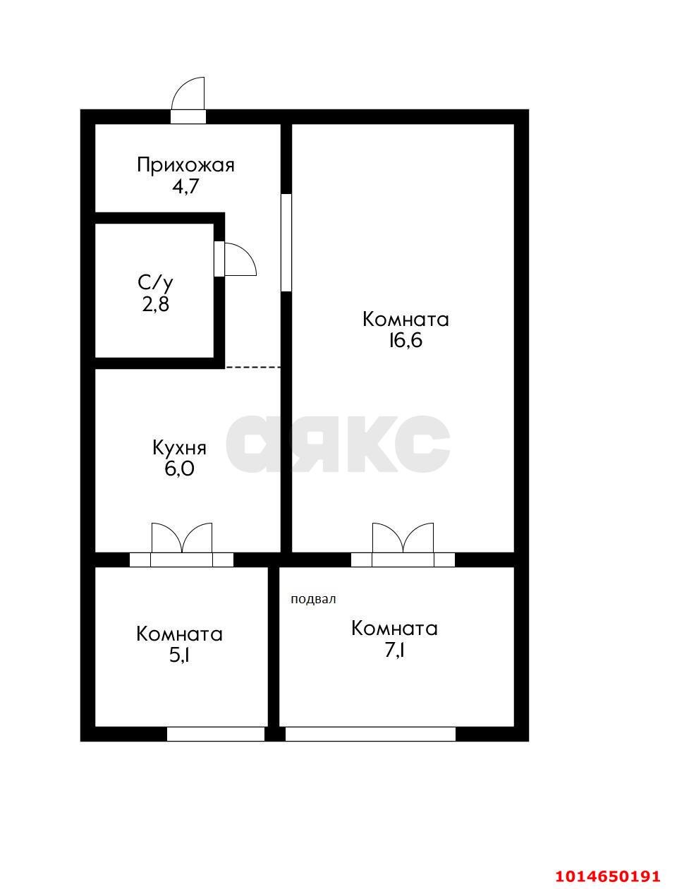 Фото №15: 2-комнатная квартира 42&nbsp;м², 1/5&nbsp;эт. - Краснодар, Карасунский внутригородской округ, мкр. Гидростроителей, ул. имени Игнатова, 31