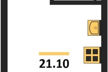 Фото №1: Студия 21 м², 13/16 эт. - Краснодар, мкр. Догма Парк,