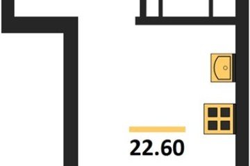 Фото №1: Студия 22 м², 9/16 эт. - Краснодар, мкр. Догма Парк,
