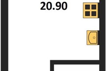 Фото №1: Студия 20 м², 10/16 эт. - Краснодар, мкр. Догма Парк,