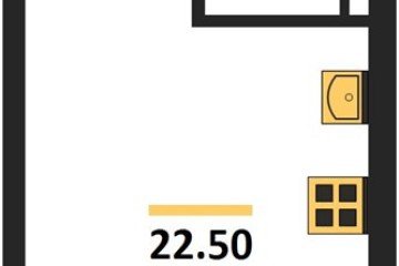 Фото №1: Студия 22 м², 14/16 эт. - Краснодар, мкр. Догма Парк,