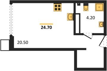 Фото №1: Студия 24 м², 18/18 эт. - Краснодар, мкр. Парк Победы,