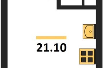 Фото №1: Студия 21 м², 8/16 эт. - Краснодар, мкр. Догма Парк,