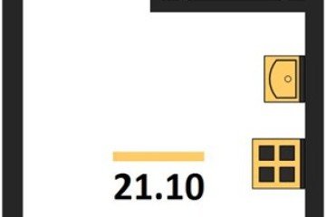 Фото №1: Студия 21 м², 13/16 эт. - Краснодар, мкр. Догма Парк, ул. Марины Цветаевой, 33