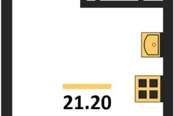 Фото №1: Студия 21 м², 4/16 эт. - Краснодар, мкр. Догма Парк, ул. Марины Цветаевой, 33