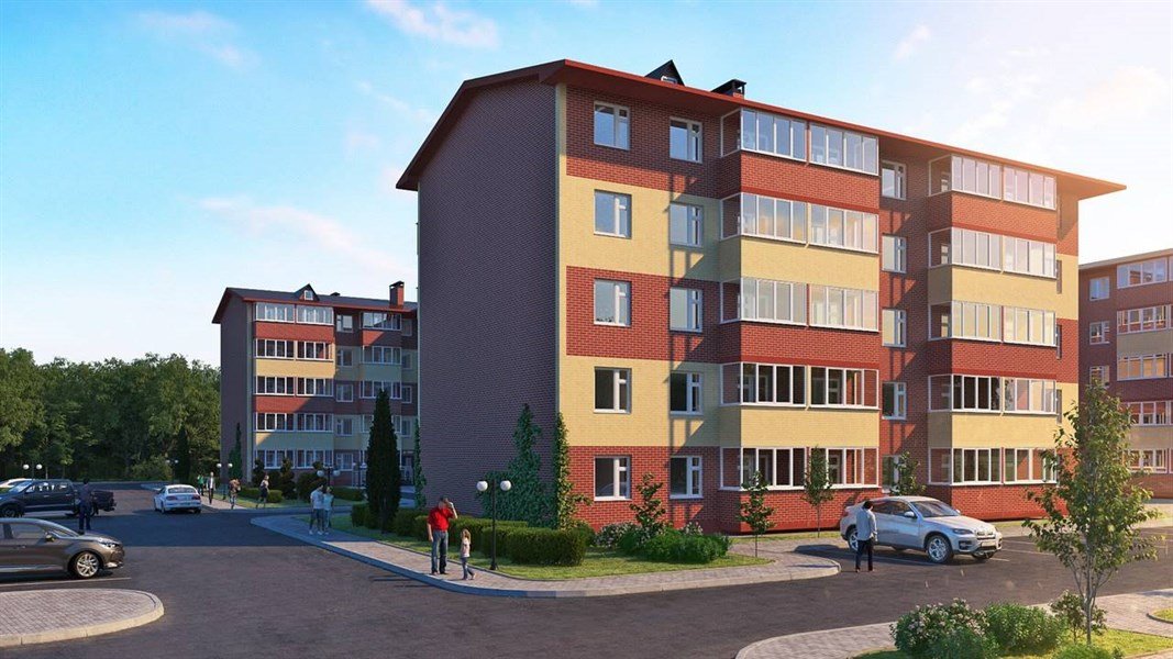 Фото №4: Студия 24&nbsp;м², 4/5&nbsp;эт. - Яблоновский, мкр. ЖК Дарград, ул. Тургеневское Шоссе, 33/4к47