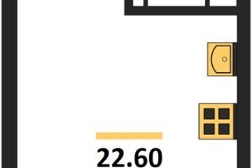 Фото №1: Студия 22 м², 5/16 эт. - Краснодар, мкр. Догма Парк, ул. Марины Цветаевой, 34