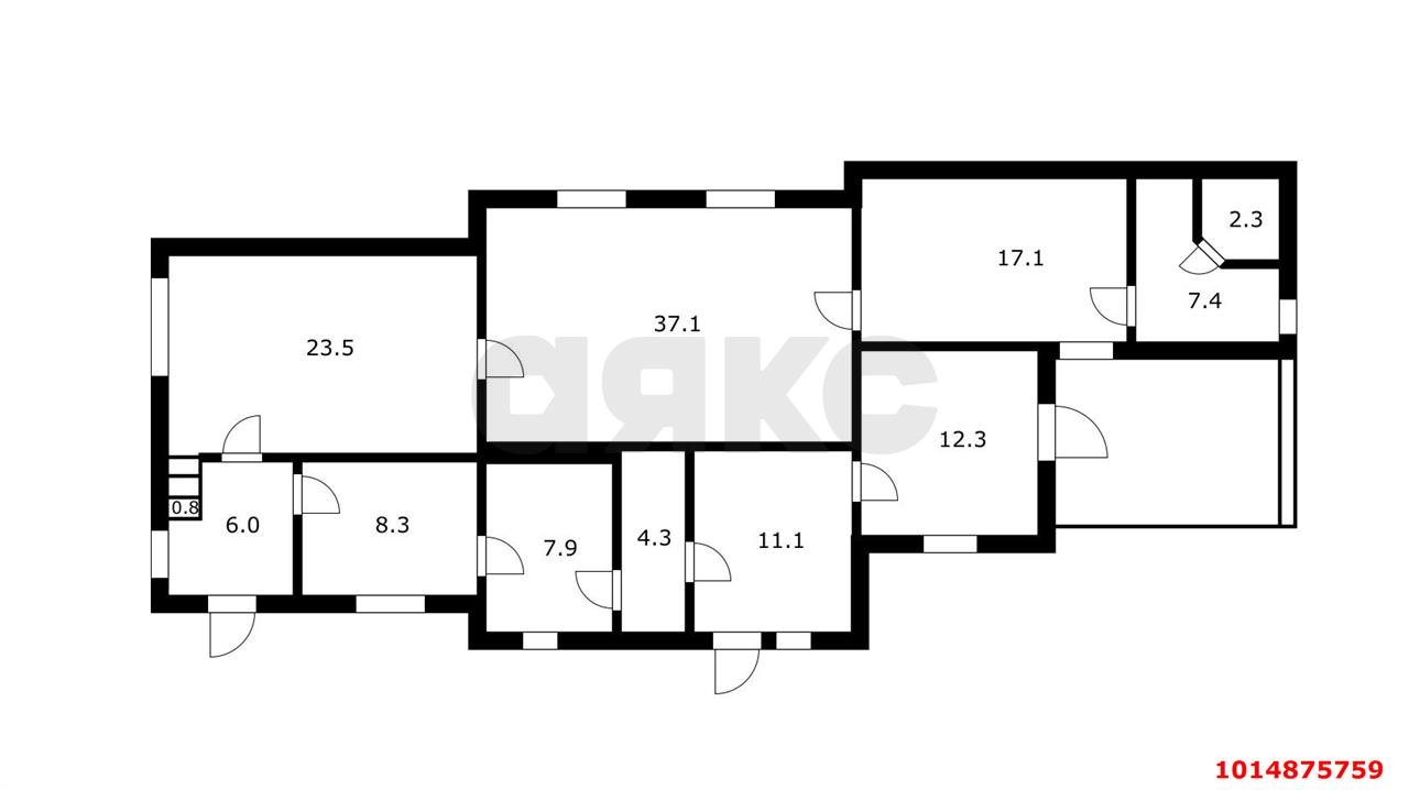 Фото №12: Дом 179&nbsp;м² + 8.67&nbsp;сот., 1&nbsp;эт. - Знаменский, Карасунский внутригородской округ, мкр. СТ Рассвет, ул. Яблоневая, 203
