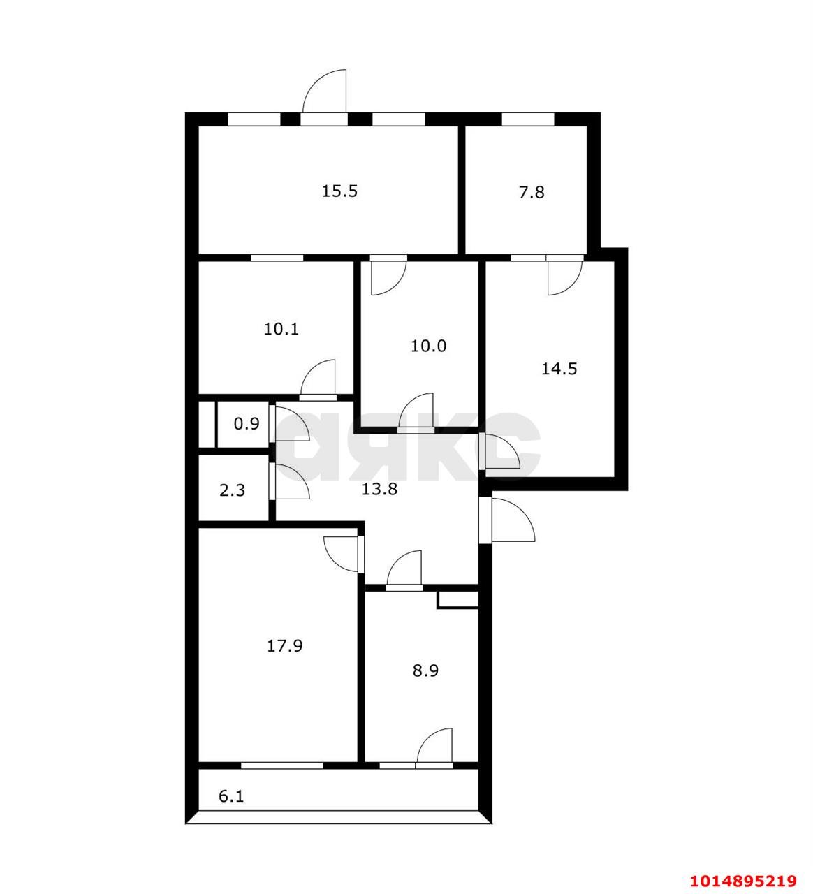 Фото №18: 5+-комнатная квартира 101&nbsp;м², 1/5&nbsp;эт. - Энем, ул. Чкалова, 8А