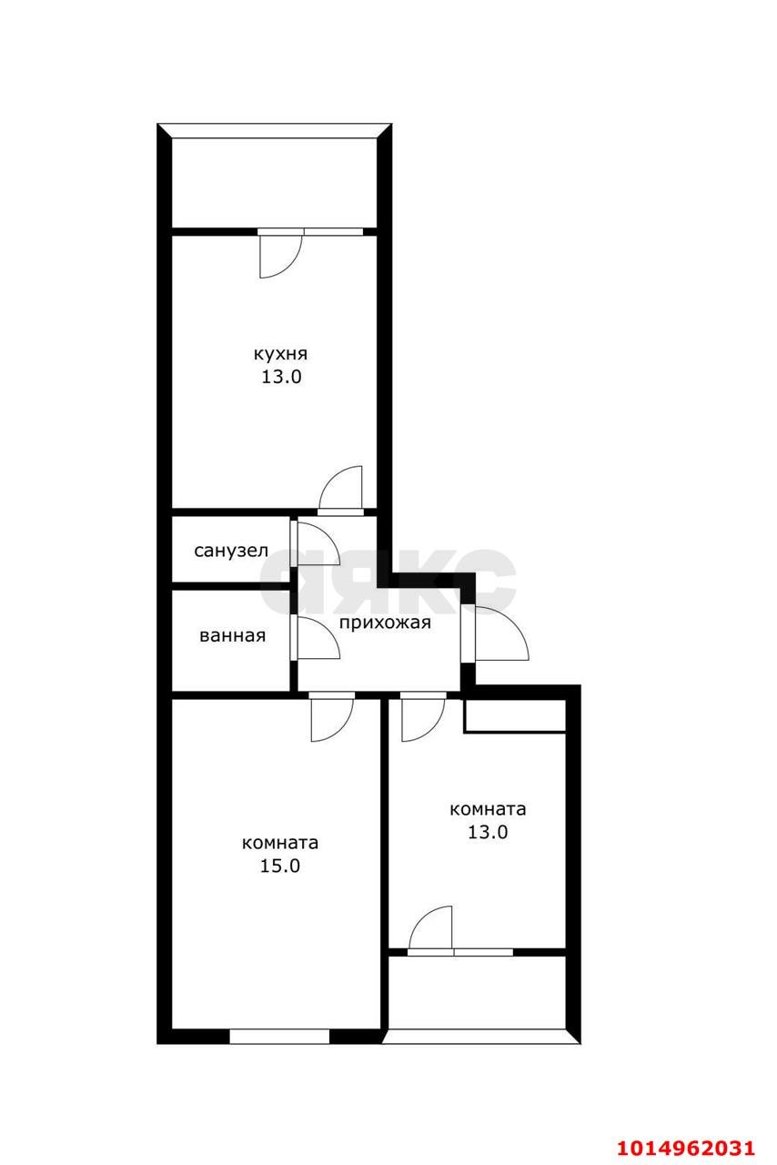 Фото №20: 2-комнатная квартира 60&nbsp;м², 15/24&nbsp;эт. - Краснодар, Прикубанский внутригородской округ, ЖК Славянка, мкр. Славянский, ул. Заполярная, 39к6