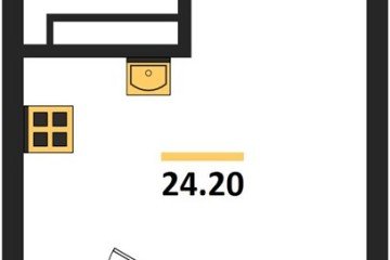 Фото №1: Студия 25 м², 18/18 эт. - Краснодар, мкр. ЖК Первое Место,