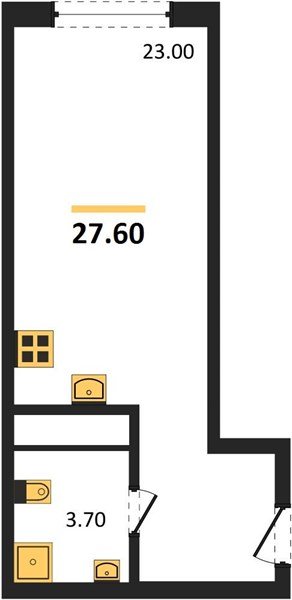 Фото №1: Студия 27&nbsp;м², 2/18&nbsp;эт. - Краснодар, Карасунский внутригородской округ, мкр. ЖК Первое Место, ул. Виктора Казанцева, 1.3лит1