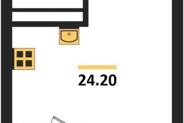 Фото №1: Студия 25 м², 18/18 эт. - Краснодар, мкр. ЖК Первое Место,