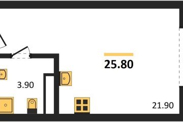Фото №1: Студия 25 м², 3/18 эт. - Краснодар, мкр. ЖК Первое Место,
