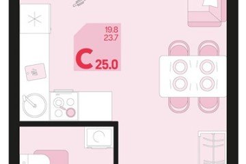 Фото №1: Студия 26 м², 2/18 эт. - Краснодар, мкр. ЖК Первое Место,