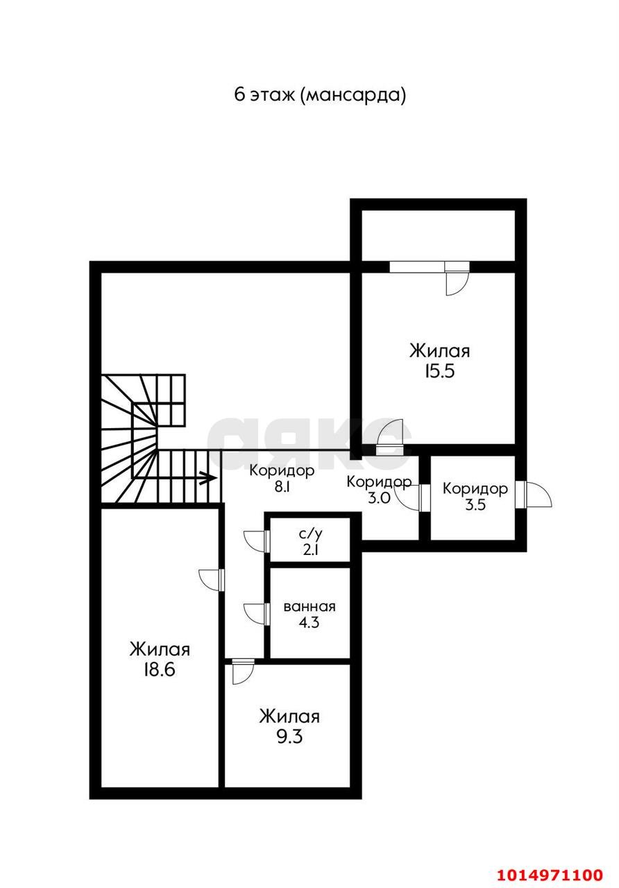 Фото №20: 3-комнатная квартира 180&nbsp;м², 5/6&nbsp;эт. - Краснодар, Центральный внутригородской округ, мкр. Дубинка, ул. КИМ, 141